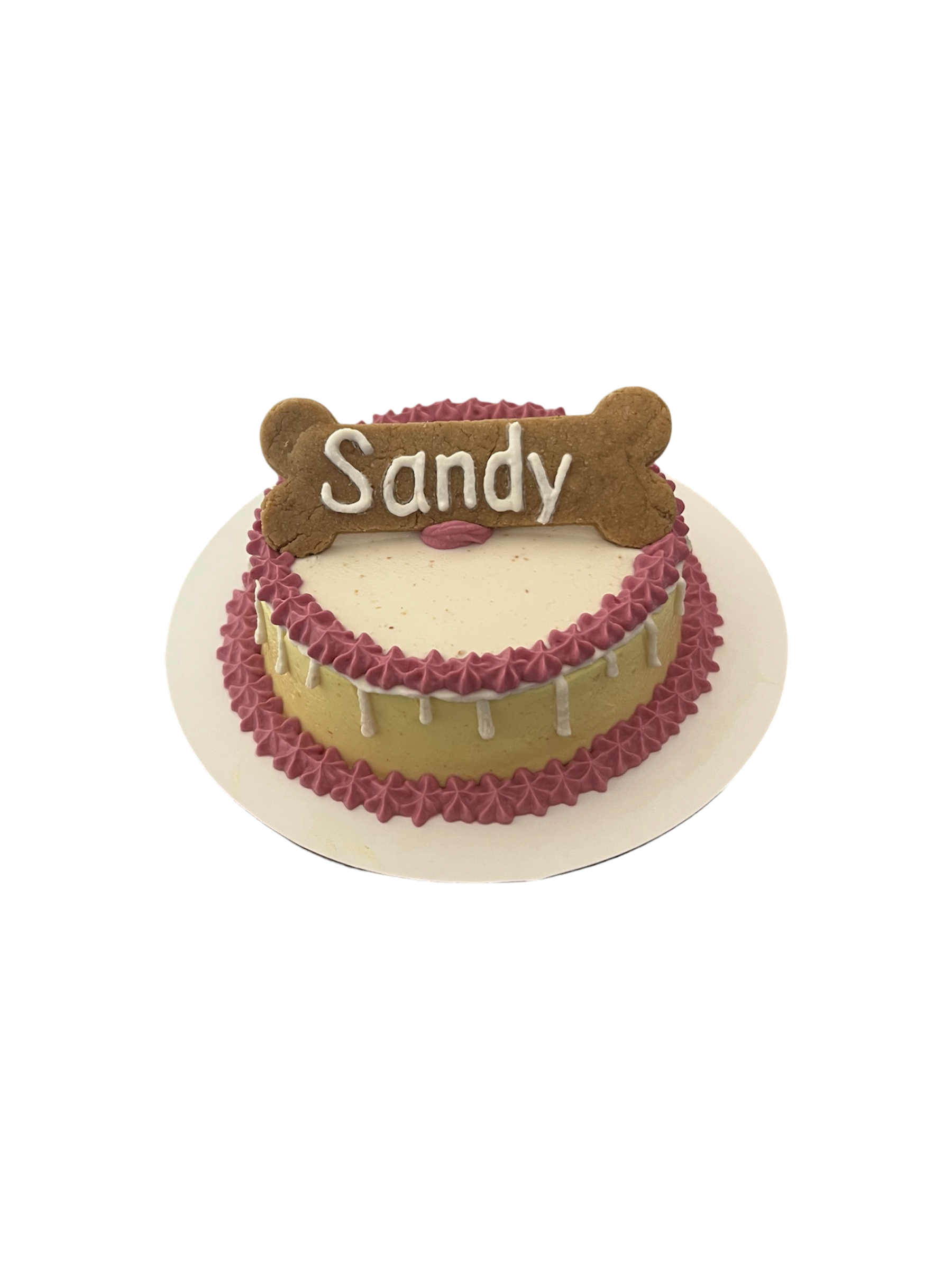 4inch Drip Cake - Custom Bone with Name (Cat & Dog)