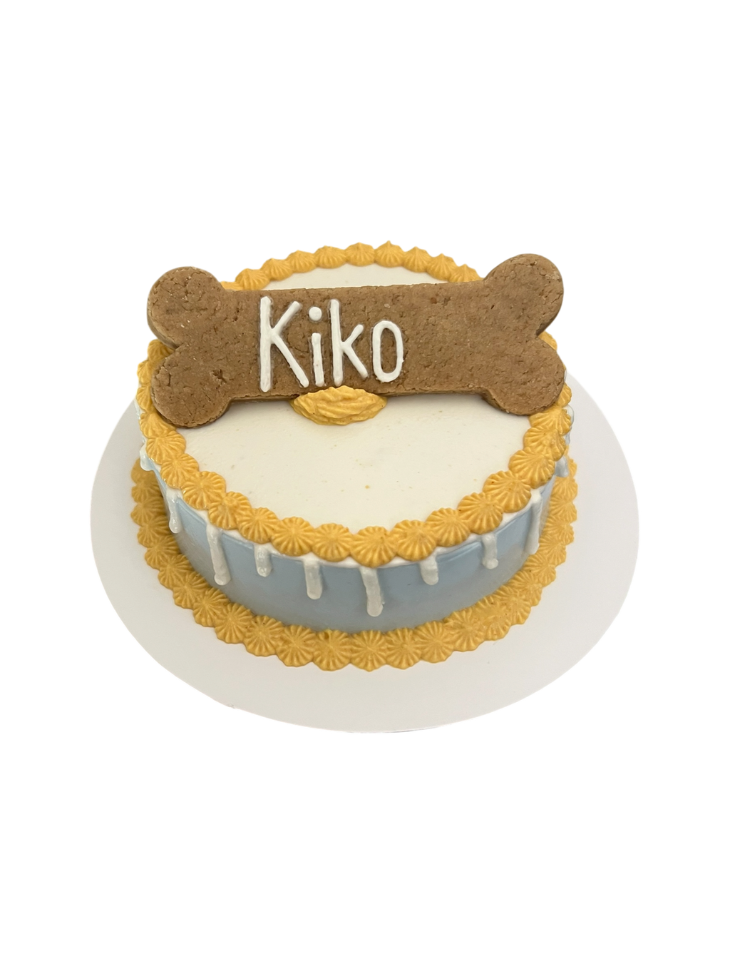 4inch Drip Cake - Custom Bone with Name (Cat & Dog)