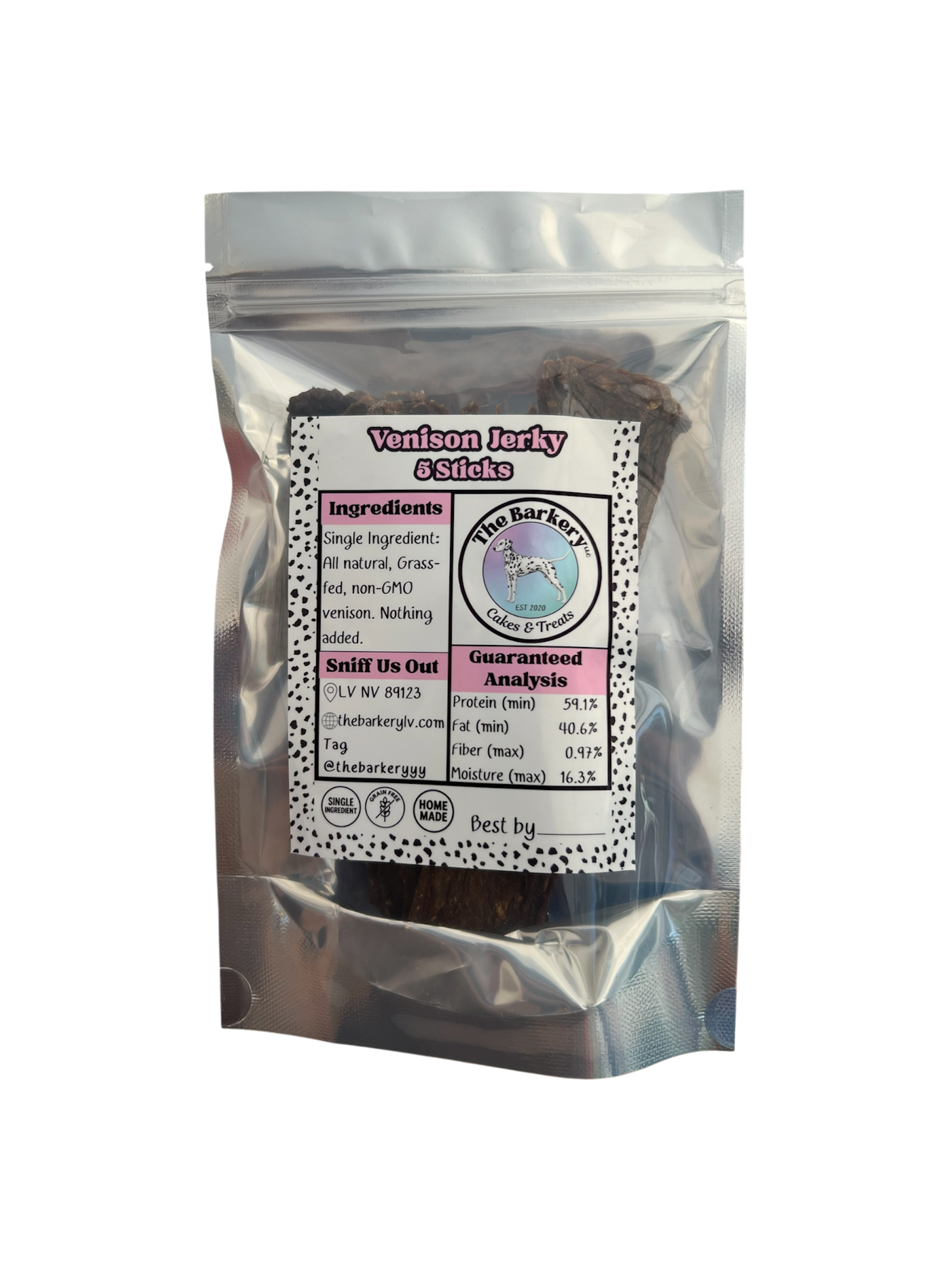 All Natural Venison Dog Jerky