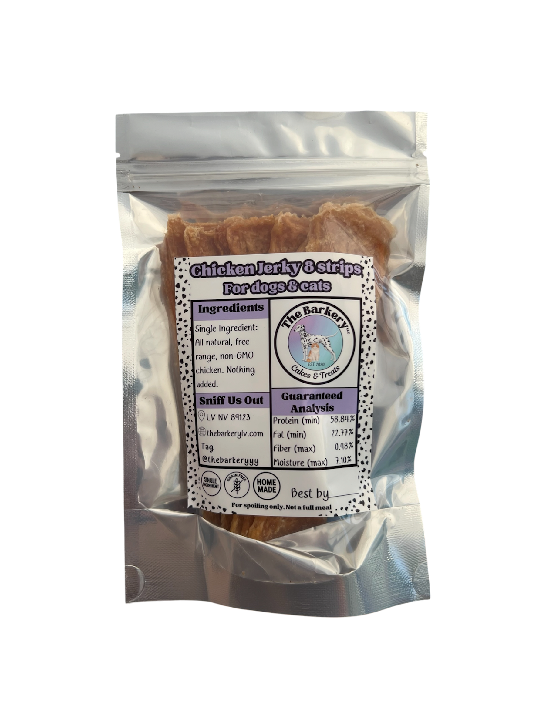 All-Natural Chicken Jerky for Dogs & Cats