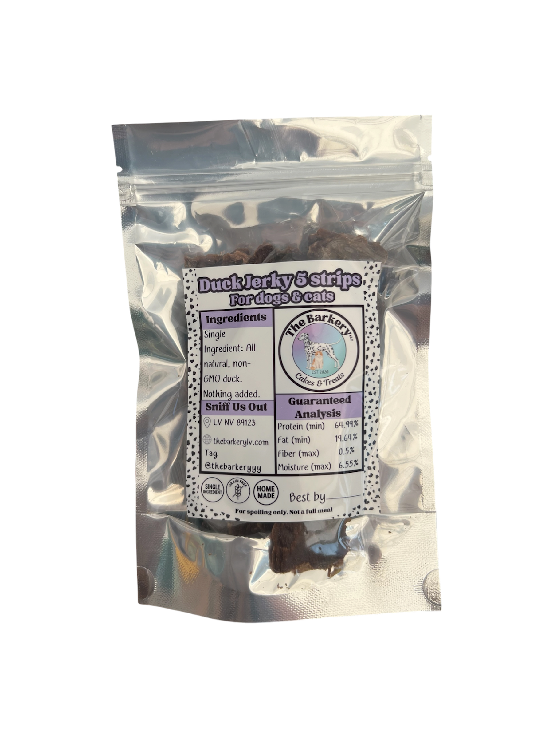 All Natural Duck Jerky Treats for Dogs & Cats
