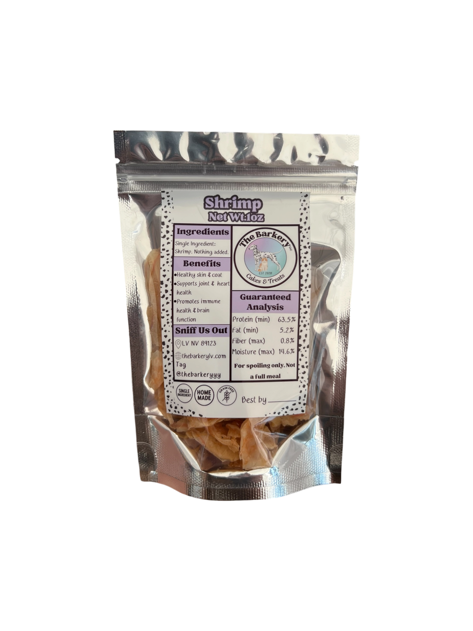 Shrimp Pet Treats 1oz