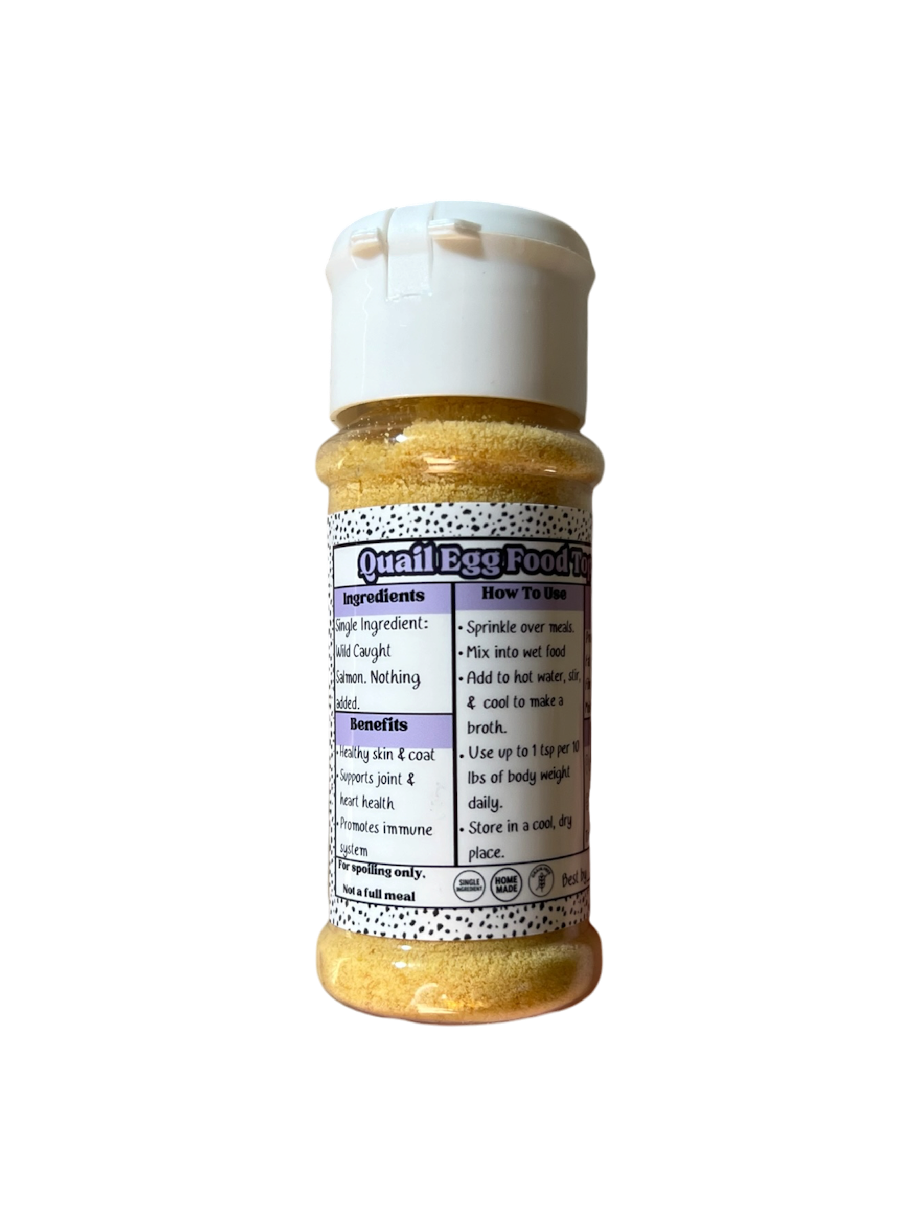 Quail Egg Seasoning for Dogs & Cats