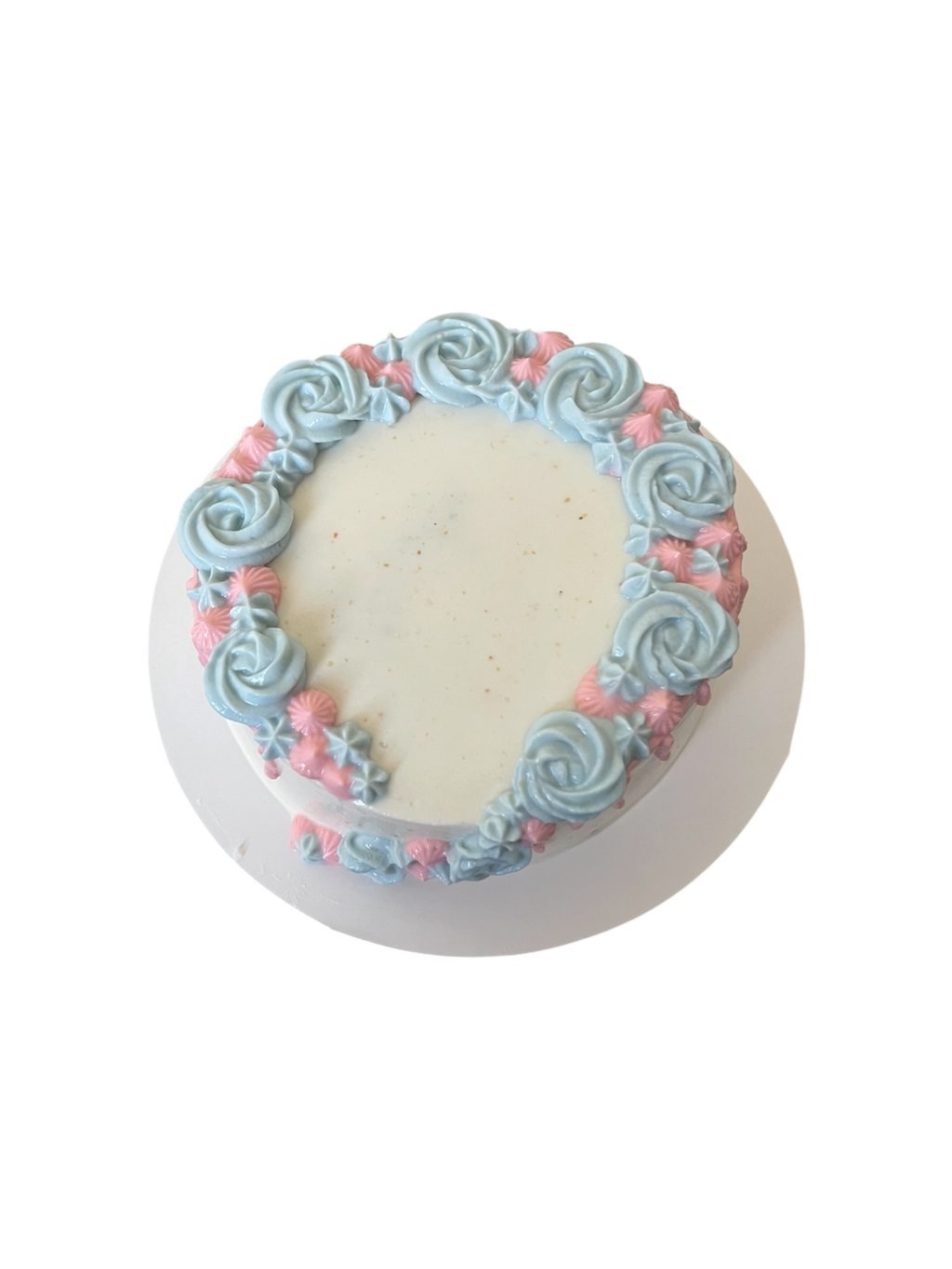 Gender Reveal Flower Drip Dog Cake