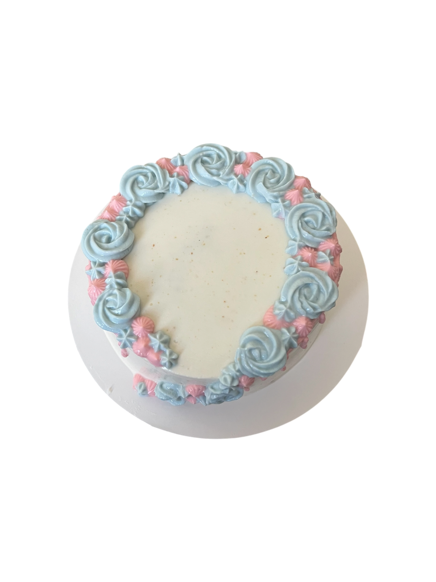 Gender Reveal Flower Drip Dog Cake