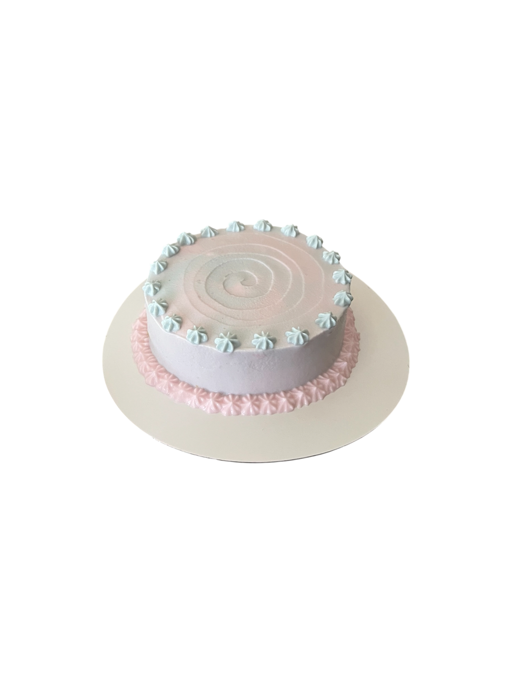 Gender Reveal Dog Cake