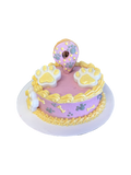 Custom age dog cake with paw pints and bones