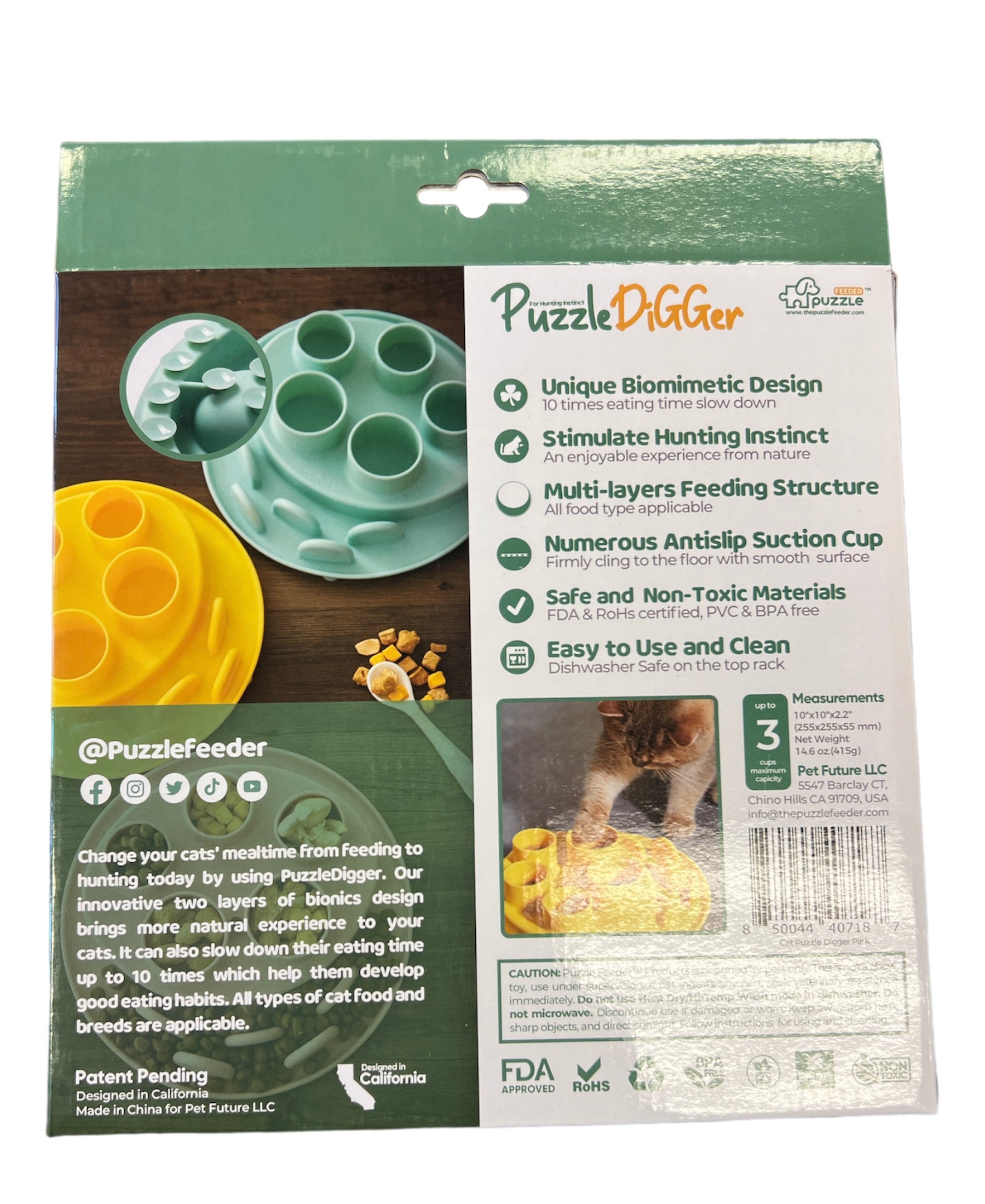 Puzzle Feeder Cat Feeding Puzzle with Unique Design to Stimulate Hunting Instincts