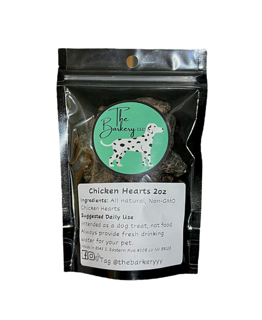 Chicken Hearts 2oz - The Barkery LLC