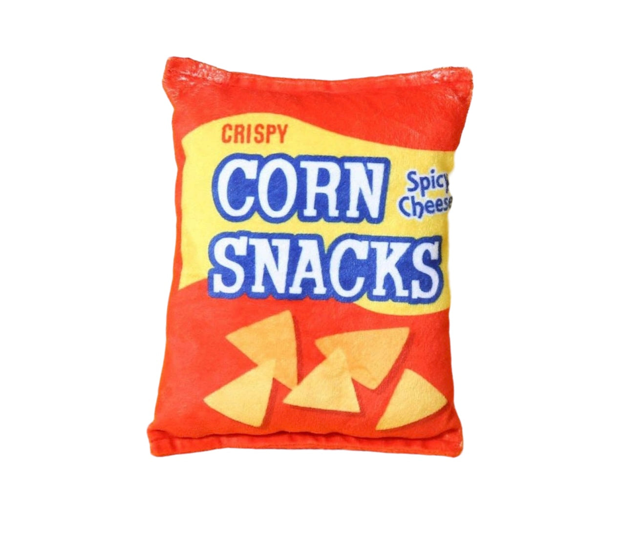 Cheerhunting corn dog toy for pets designed like a crunchy snack bag for playful dogs