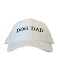 Classic White Dog Dad Hat with Embroidered Text for Pet Lovers