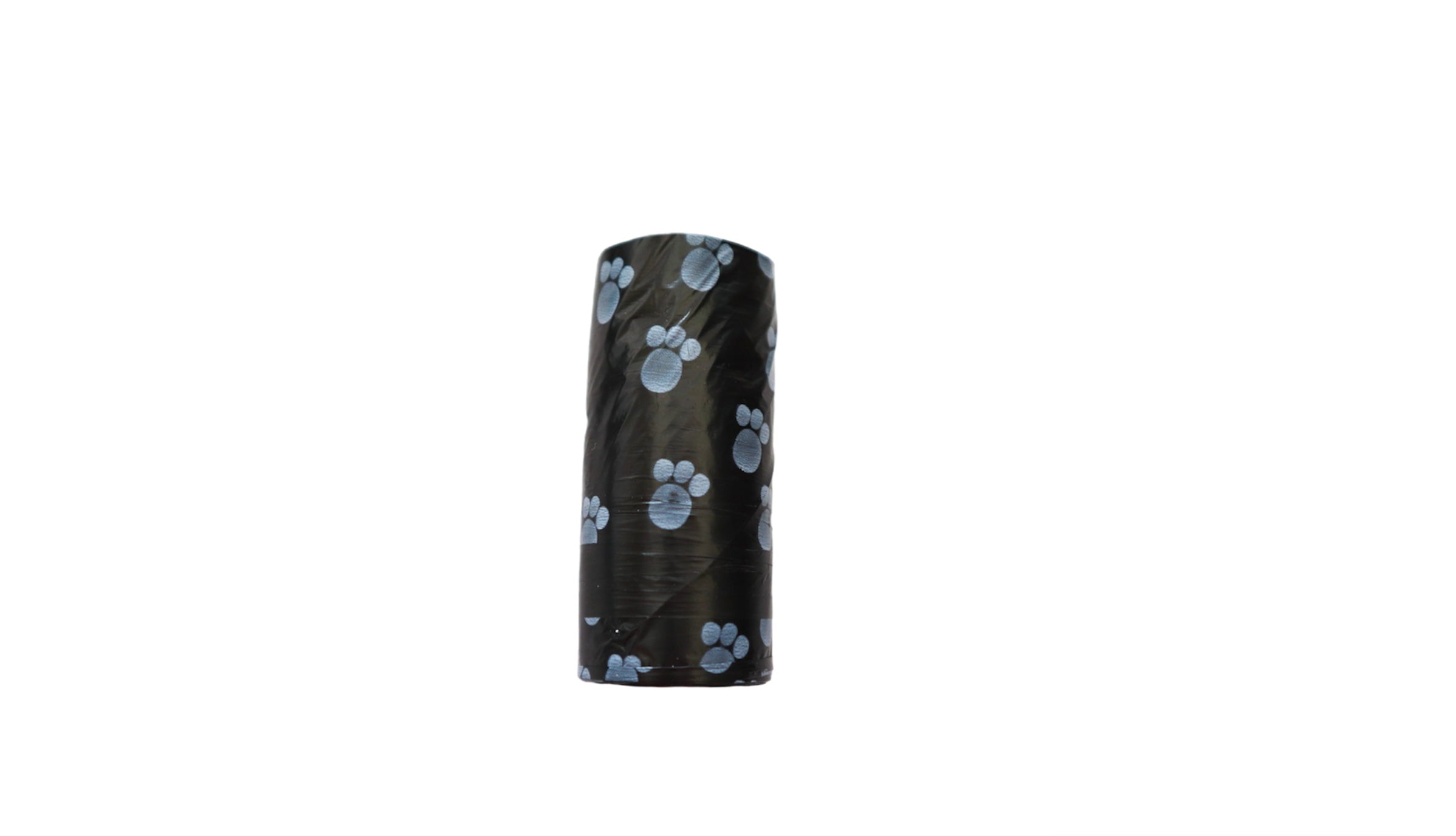 Eco-friendly dog waste bags with paw prints for easy cleanup during walks