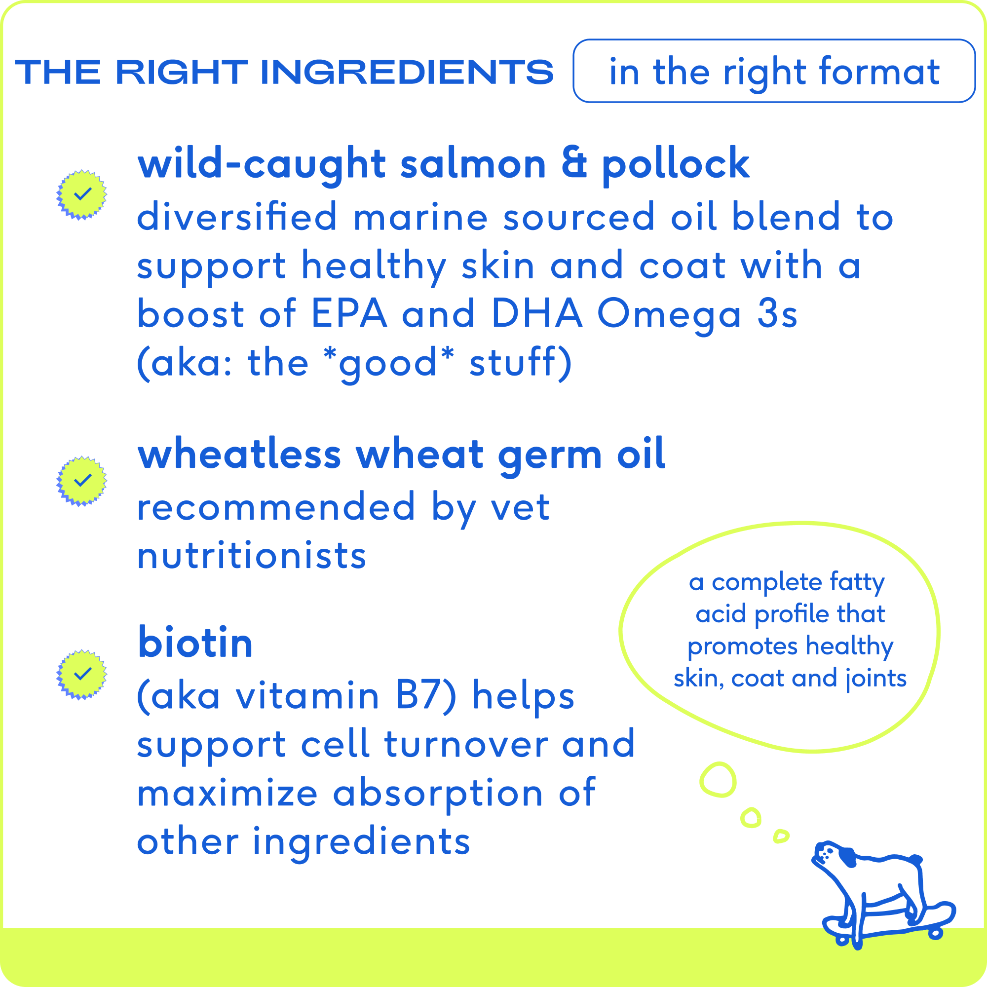 Native Pet Omega Oil for Dogs with wild-caught salmon and pollock for healthy skin and coat