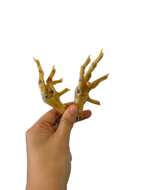 All Natural Chicken Feet for Dogs, healthy treat for canine chewing and nutrition