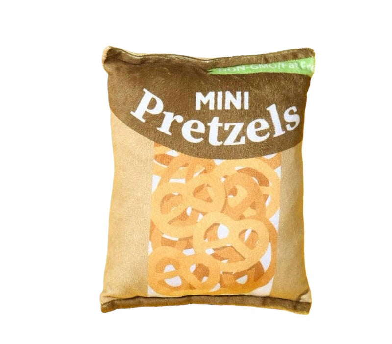 Cheerhunting Pretzel Plush Dog Toy designed for interactive play and fun for pets