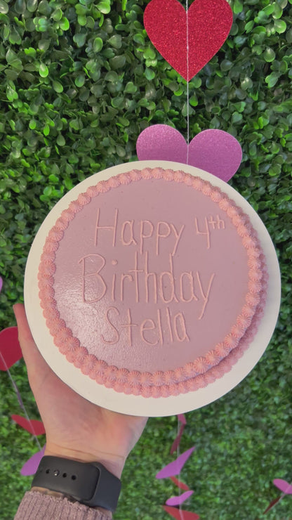 6inch Organic Circle Dog Cake - Customizable Message