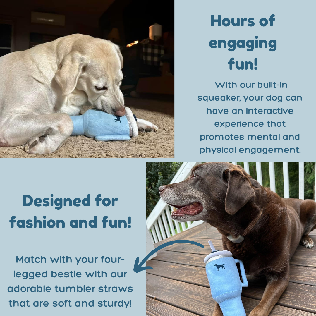 PUPROAR Tumbler Plush Squeaker Dog Toy for interactive play and mental engagement