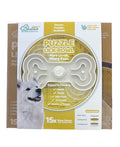 The Puzzle Feeder dog enrichment puzzle bowl for slowing down feeding with fun designs