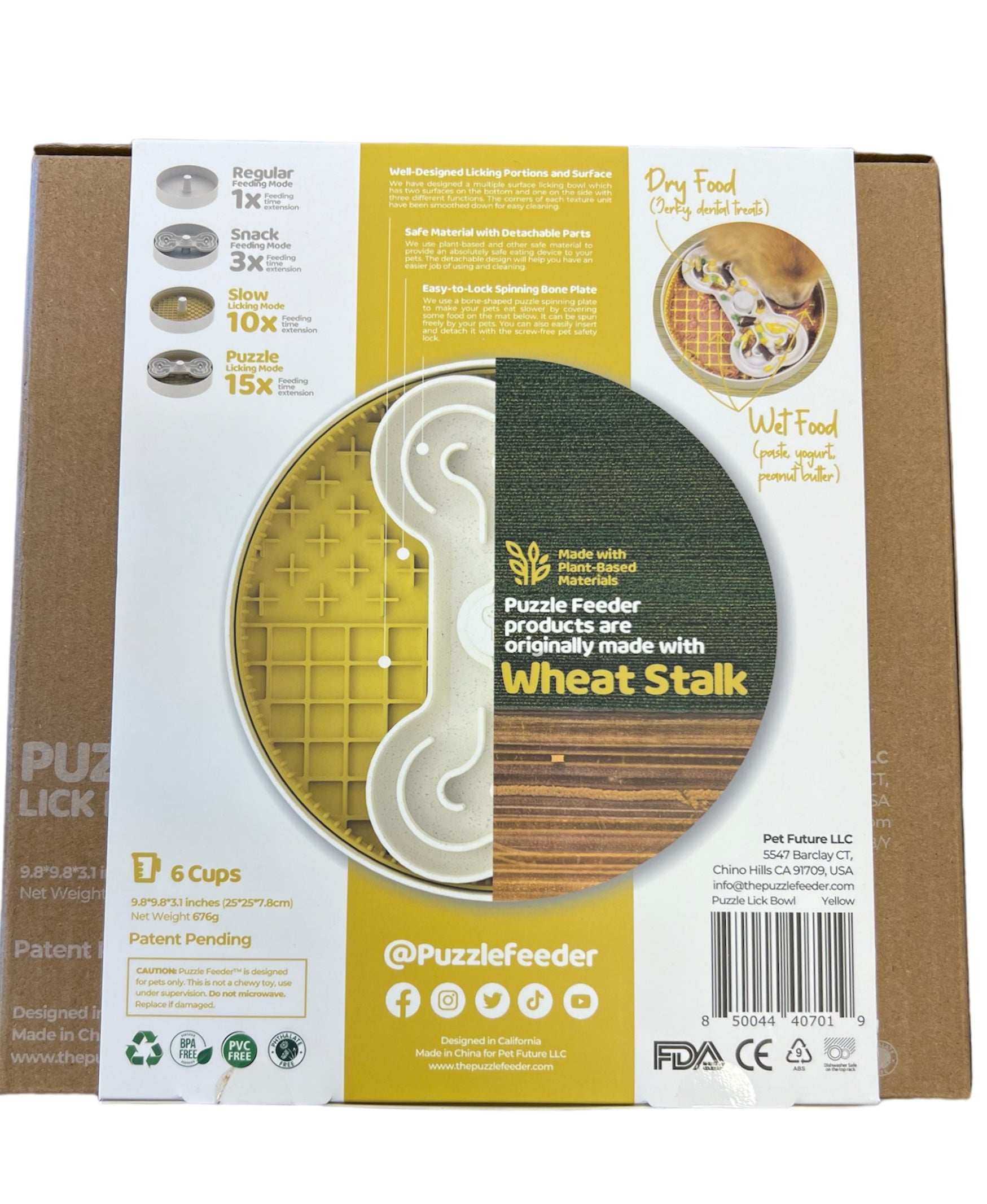 The Puzzle Feeder dog enrichment puzzle bowl for interactive feeding and mental stimulation
