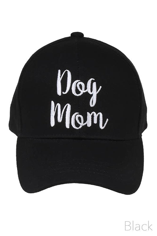 DOG MOM Embroidered Hat