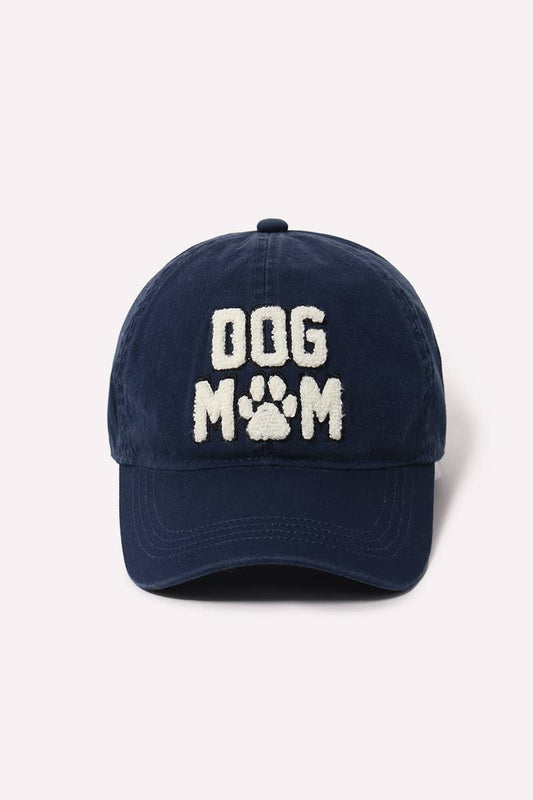 Dog Mom Baseball Hat: Navy